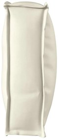 Capa de Almofada para Encosto Creme 120x40x12 cm em Tecido Oxford