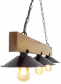 Chandelier Sapka – Walnut Black – 80 x 22 x 65 cm
