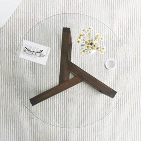 Mesa de Café Miro - Nogueira - 75x40x75 cm