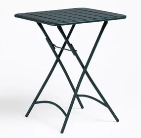Mesa De Cozinha Quadrada 60x60 Cm Dobrável Em Aço Janti Verde Selva - Sklum