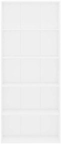 Estante com 5 prateleiras derivados de madeira branco