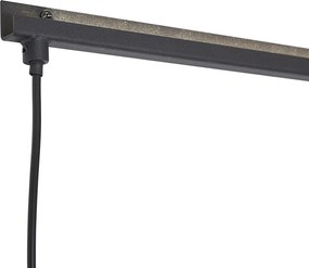 Candeeiro de parede moderno preto Incl. LED - Letterbox