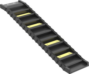 Rampa para Cães Dobrável 154 cm Rampa para Cães para Carro e Cama com 10 Degraus Antideslizantes Suporta até 68kg Preto