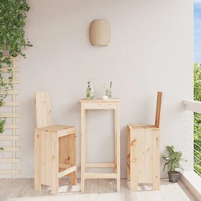 Cadeiras de bar 2 pcs 40x42x120 cm madeira de pinho maciça