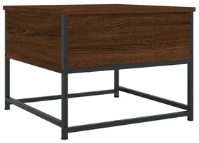 Mesa centro 51x51x40 cm derivados de madeira carvalho castanho