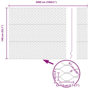 Postes de Cerca vidaXL 22 pcs U-Channel Cinza 140 cm Aço