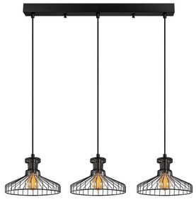Candeeiro de Teto Events – Preto Antigo – 73 x 23 cm