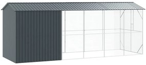 Gaiola para Aves com Extensão Antracite 210x640x247 cm de Aço