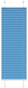 Azul Plissada Cega 50x100 cm Largura Tecido 49,4 cm Poliéster