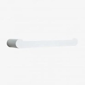 Toalheiro De Parede Com Barra ↔︎20cm Para Banheiro Em Aço Inox Alameda Branco - Sklum