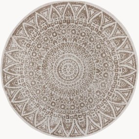 Tapete redondo reversível para interior e exterior Lilja