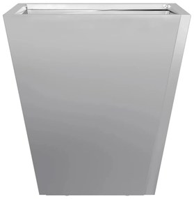 Vaso/floreira de jardim 2 pcs 40x40x40 cm aço galvanizado