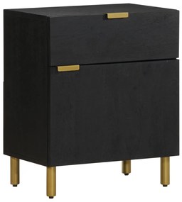 Mesa de cabeceira 50x33x60 cm derivados de madeira preto