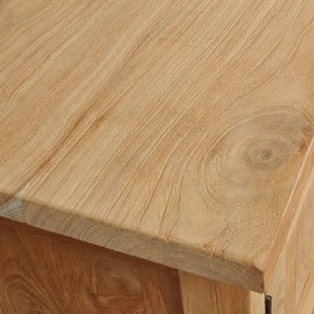 Móvel de TV 120x30x40 cm teca maciça