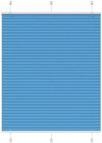 Azul Plissada Cega 110x150 cm Largura Tecido 109,4cm Poliéster