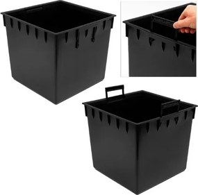 Conjunto 2 unidades Vaso Rato Low, 39 x 39 x 40,5 cm castanhos