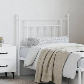 Cabeceira de cama 80 cm metal branco