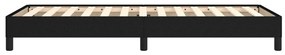 Estrutura de cama sem colchão 90x200 cm tecido preto
