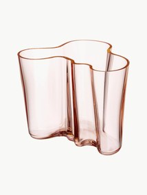 Jarra de vidro artesanal Alvar Aalto, Alt 16 cm