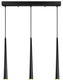 Candeeiro de Teto Ugur – Preto – 58 x 5 cm