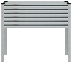Vaso/floreira de jardim 100x41x90 cm aço galvanizado