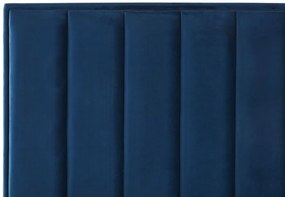 Conjunto de quarto em veludo azul 140 x 200 cm SEZANNE Beliani