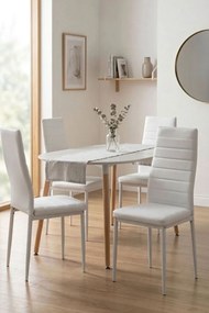 Pack 4 Cadeiras Lauter Couro Sintético - Branco