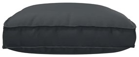Almofada de Palete para Assento Preto 120x80x12 cm Tecido Oxford