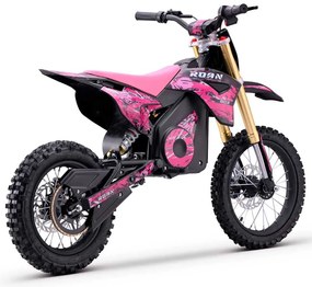 Mini moto elétrica para crianças 1800W Roan 903 batería litio 48V 13Ah Rosa