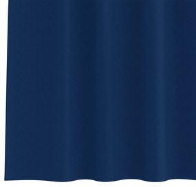 Cortinas opacas 2 pcs Azul escuro 225 x 140 cm Poliéster