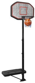 Tabela de basquetebol 258-363 cm polietileno preto