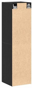 Estante de TV em Carvalho Preto, Medidas 30,5 x 30 x 110 cm, Feita de