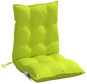 Almofadões cadeira encosto baixo 6 pcs oxford verde brilhante