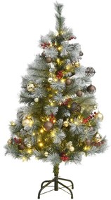 vidaXL Árvore Natal artificial articulada c/ 150 luzes LED+bolas 150cm