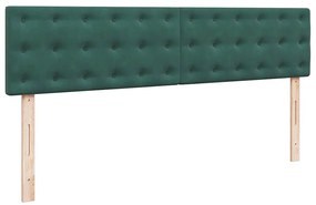 Estrutura de cama otomana com colchão 180x200 cm verde escuro
