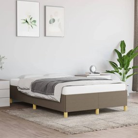 Estrutura cama sem colchão 120x200 cm tecido cinza-acastanhado