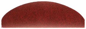Tapetes de escada autoadesivos 20 pcs 65x21x4 cm vermelho