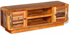 Móvel de TV 120x30x40 cm madeira recuperada maciça