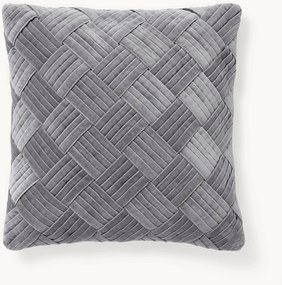 Capa de almofada em veludo com padrão estruturado Sina