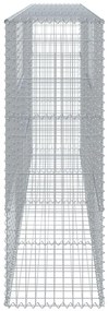 Cesto gabião com cobertura 400x50x150 cm ferro galvanizado