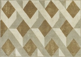 HOMCOM Tapete Sala de Estar 170x120 cm Tapete Lavável na Máquina de Lavar Pelo Curto Estilo Moderno Creme e Marrom Claro | Aosom Portugal