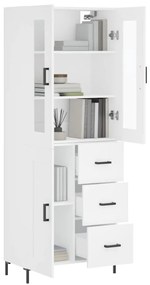 Armário alto 69,5x34x180 cm derivados de madeira branco