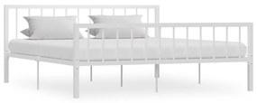 vidaXL Estrutura de cama 180x200 cm metal branco