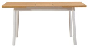 Conjunto de Mesa de Jantar Extensível e Cadeiras Oliver – Branco – Mes