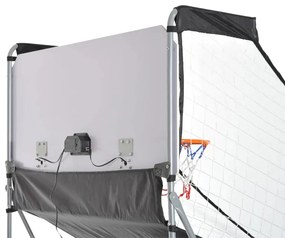 Conjunto de Cestos de Basquetebol Dobráveis e Portáteis - Cor: Preto e