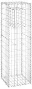 Postes/cestos gabião 2 pcs 40x40x140 cm ferro