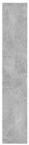 Estante de parede 36x16x90cm derivados madeira cinzento cimento