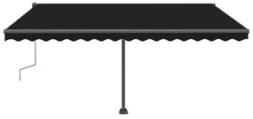 Toldo retrátil manual independente 400x300 cm antracite