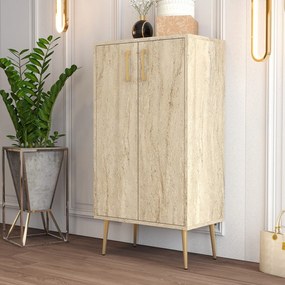 Sapateira Prag – Travertino – 60 cm x 111 cm x 35 cm