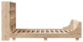 Cama sem colchão 140x190 cm madeira de pinho maciça